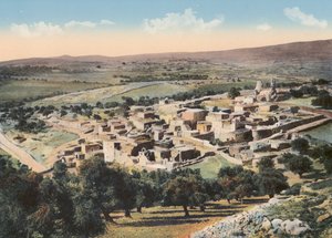 耶路撒冷：伯大尼，全景（彩色照片） 作者 英国摄影师