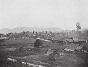 1884年的吉隆坡，现在的政府办公楼所在地（黑白照片）。 作者 英国摄影师