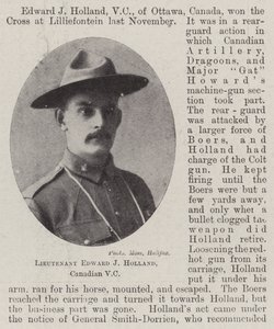 中尉Edward J Holland，加拿大VC 作者 英国摄影师