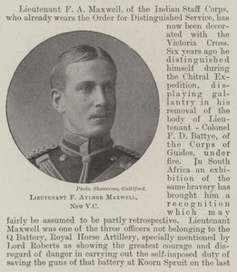 中尉F Aylmer Maxwell，新VC 作者 英国摄影师
