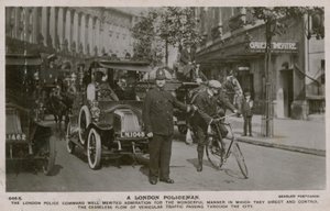 伦敦警察。明信片于1913年7月4日寄出。 作者 英国摄影师