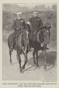 Wolseley勋爵和Redvers Buller爵士从演习中回归 作者 英国摄影师
