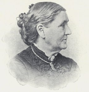 Lucy Larcom（黑白照片）。 作者 英国摄影师