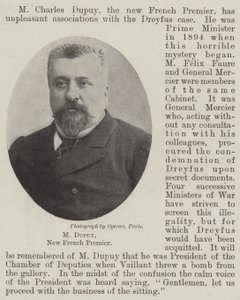 M Dupuy，新法国总理 作者 英国摄影师