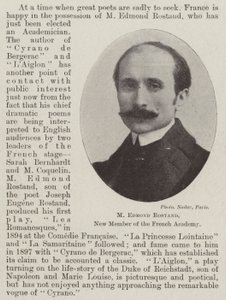 M Edmond Rostand，法国学院新成员 作者 英国摄影师
