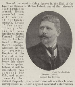 Master Labori，Dreyfus律师 作者 英国摄影师