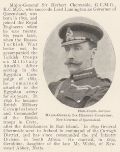 昆士兰州新任州长Herbert Chermside少将 作者 英国摄影师