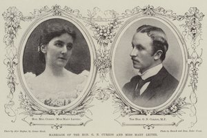 GN Curzon和Mary Leiter小姐的婚姻 作者 英国摄影师