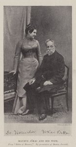 Maurus Jokai和他的妻子 作者 英国摄影师