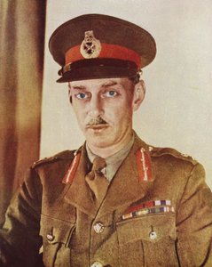 迈尔斯·登普西（Miles Dempsey），英国将军，在诺曼底登陆区指挥第二军，并且是第二次穿越莱茵河的第二位英国指挥官 作者 英国摄影师