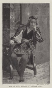 Ada Rehan小姐在第十二夜作为Viola 作者 英国摄影师