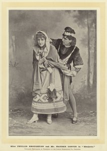 马乔里的Phyllis Broughton小姐和Hayden Coffin先生 作者 英国摄影师