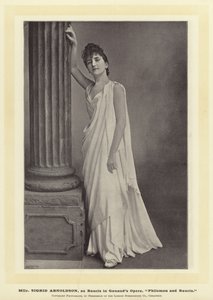 Mlle Sigrid Arnoldson，在Gounods Opera，Philemon和Baucis担任Baucis