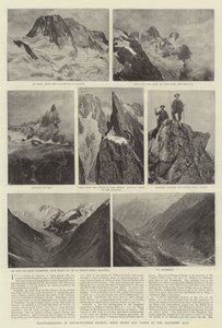 法国西南部的登山，Dauphine阿尔卑斯山的一些山峰和通行证