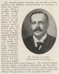 圣地亚哥新任英国部长Gerard A Lowther先生 作者 英国摄影师