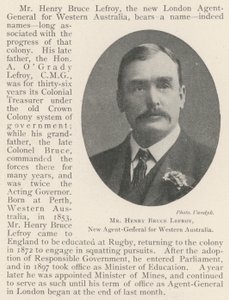 西澳大利亚新任代理人Henry Bruce Lefroy先生 作者 英国摄影师