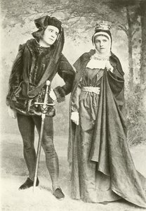 R Mansield先生和B Cameron小姐担任Richard III和Lady Anne（凹版） 作者 英国摄影师