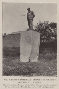 Rhodess Memorial先生，模特暂时在切尔西竖立 作者 英国摄影师