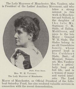 WH Vaudrey夫人，曼彻斯特夫人的Mayoress 作者 英国摄影师
