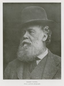 英国艺术家Myles Birket Foster（黑白照片）。 作者 英国摄影师