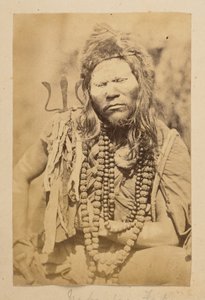 尼泊尔法基尔，选自《大吉岭风景》、
19 世纪 70 年代（黑白照片） 作者 英国摄影师