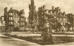 剑桥大学纽纳姆学院（黑白照片） 作者 英国摄影师