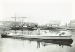1881年伦敦为葡萄牙政府建造的三艘鱼雷艇之一 作者 英国摄影师