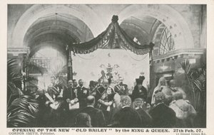 1907年2月27日国王和王后开放旧贝利 作者 英国摄影师