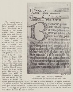 来自Mainz Psalter的页面 作者 英国摄影师