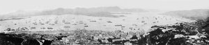 香港港口全景，c.1878 作者 英国摄影师