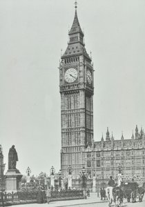 议会广场，威斯敏斯特LB：大本钟，1896年 作者 英国摄影师