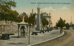 朝圣者父亲纪念馆，西岸，南安普敦。明信片于1913年寄出。 作者 英国摄影师