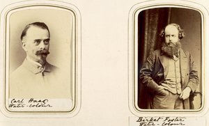 Carl Haas和Myles Birket Foster的肖像（棕褐色照片） 作者 英国摄影师