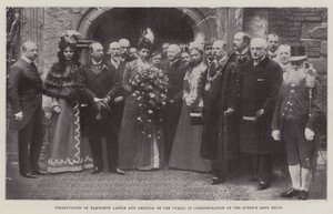 1899年5月27日纪念皇后长期统治时，塔姆沃思城堡和地面向公众介绍 作者 英国摄影师
