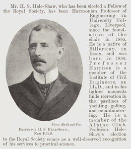 HS FR Hele-Shaw教授，新FRS 作者 英国摄影师