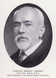 Prominent Men of London: Edward Robert Robson (b/w photo) 作者 英国摄影师