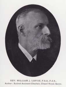 Prominent Men of London: Rev William J Loftie (b/w photo) 作者 英国摄影师