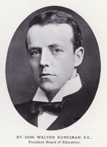 伦敦杰出人物：Rt Hon Walter Runciman（黑白照片） 作者 英国摄影师