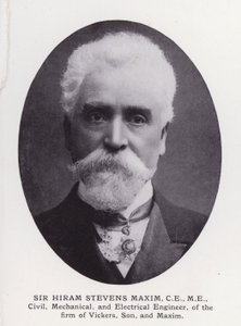 Prominent Men of London: Sir Hiram Stevens Maxim (b/w photo) 作者 英国摄影师