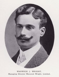 Prominent Men of London: Warwick J Wright (b/w photo) 作者 英国摄影师
