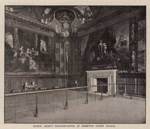 Hampton Court Palace的Queen Annes客厅 作者 英国摄影师