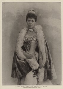 Queen Maria Cristina，西班牙摄政王 作者 英国摄影师