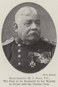 海军少将HJ Raby，VC，第一位由维多利亚十字勋章亲自陛下装饰的人 作者 英国摄影师