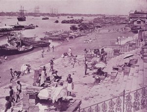 河Hooghly，加尔各答 作者 英国摄影师