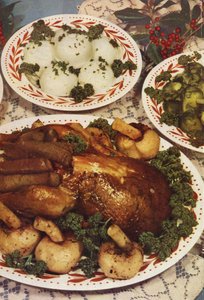 烤火鸡配配菜（彩色照片） 作者 英国摄影师