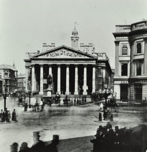 皇家交易所，Threadneedle街，伦敦金融城，1880年 作者 英国摄影师