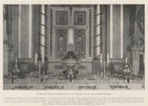 Silver-Gilt Epergne由德国皇帝赠送给爱德华七世国王 作者 英国摄影师