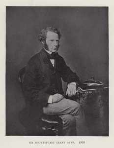 Mountstuart Grant Duff爵士，1868年 作者 英国摄影师