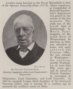 Sir Chamberlains部门的退休审计员Spencer Ponsonby-Fane爵士 作者 英国摄影师