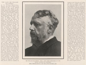William MacCormac爵士，男爵，皇家外科医学院五次校长 作者 英国摄影师